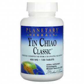 Planetary Herbals, Yin Chiao Classic, 450 мг, 120 таблеток в Москве - eco-herb.ru | фото