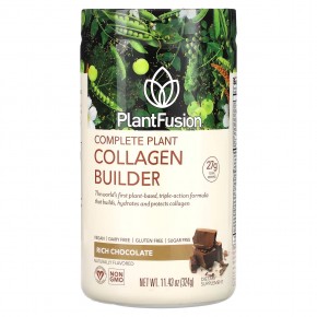 PlantFusion, Complete Plant Collagen Builder, насыщенный шоколад, 324 г (11,43 унции) в Москве - eco-herb.ru | фото
