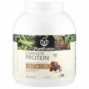 PlantFusion, Complete Protein, насыщенный шоколад, 2,25 кг (5 фунтов) - подробнее PlantFusion, Complete Protein, насыщенный шоколад, 2,25 кг (5 фунтов) - описание