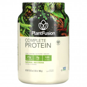 PlantFusion, Complete Protein, натуральный вкус, 840 г - описание | фото