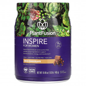 PlantFusion, Inspire for Women, насыщенный шоколад, 465 г (16,40 унции) в Москве - eco-herb.ru | фото