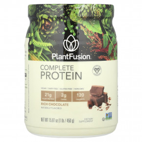 PlantFusion, Высококачественный шоколад, обогащенный полноценным белком, 1 ф. (450 г) в Москве - eco-herb.ru | фото