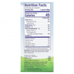 Plum Organics, яблочное пюре с голубикой и морковью, 4 пакетика по 90 г (3,17 унции) в Москве - eco-herb.ru | фото