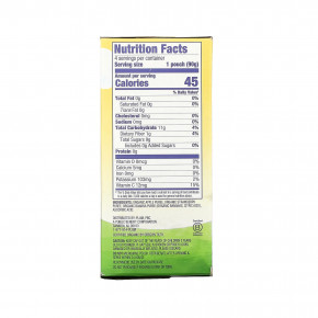 Plum Organics, яблочное пюре с клубникой и бананом, 4 пакетика, по 90 г (3,17 унции) каждый (Товар снят с продажи) в Москве - eco-herb.ru | фото