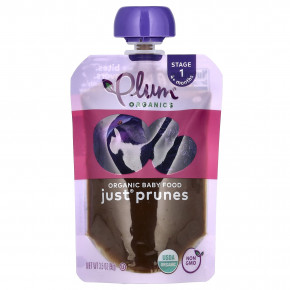 Plum Organics, Органическое детское питание, этап 1, просто чернослив, 99 г (3,5 унции) в Москве - eco-herb.ru | фото