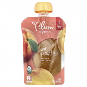 Plum Organics, органическое детское питание, от 4 месяцев и старше, персики, 99 г (3,5 унции) (Товар снят с продажи) в Москве - eco-herb.ru | изображение Plum Organics, органическое детское питание, от 4 месяцев и старше, персики, 99 г (3,5 унции) (Товар снят с продажи) в Москве - eco-herb.ru | фото