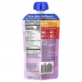 Plum Organics, органическое детское питание от 6 месяцев, яблоко и морковь, 113 г (4 унции) в Москве - eco-herb.ru | фото