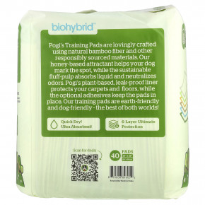 Pogi's Pet Supplies, Earth Friendly Training Pads, очень большие, 40 шт. в Москве - eco-herb.ru | фото