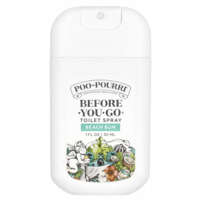 Poo-Pourri, Before-You-Go®, спрей для унитаза, Beach Bum, 30 мл (1 жидк. Унция) в Москве - eco-herb.ru | фото