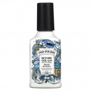 Poo-Pourri, Before-You-Go, спрей-освежитель для туалета, с морской солью, 118 мл (4 жидк. унции) - описание