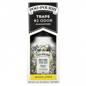 Poo-Pourri, Туалетный спрей Before-You-Go, оригинальный цитрус, 59 мл (2 жидк. унц.) в Москве - eco-herb.ru | фото