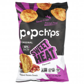 Popchips, Original, Sweet Heat, 142 г (5 унций) - описание