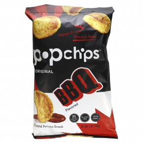 Popchips, оригинальный вкус, барбекю, 142 г (5 унций) - описание | фото