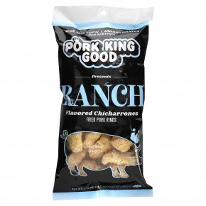 Pork King Good, Ароматизированный Chicharrones, Ranch, 49,5 г (1,75 унции) в Москве - eco-herb.ru | фото