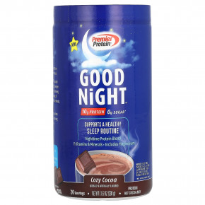 Premier Protein, Good Night, протеиновая смесь для приготовления какао, кокоса, 330 г (11,6 унции) в Москве - eco-herb.ru | фото