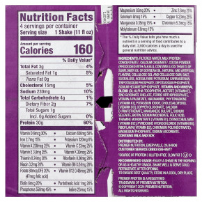 Premier Protein, высокопротеиновый коктейль, шоколадный вкус, 4 шт. по 325 мл (11 жидк. унций) в Москве - eco-herb.ru | фото