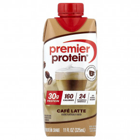 Premier Protein, высокопротеиновый коктейль, со вкусом кофе латте, 4 шт. по 325 мл (11 жидк. унций) в Москве - eco-herb.ru | изображение Premier Protein, высокопротеиновый коктейль, со вкусом кофе латте, 4 шт. по 325 мл (11 жидк. унций) в Москве - eco-herb.ru | фото