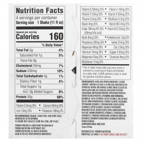 Premier Protein, высокопротеиновый коктейль, ванильный вкус, 4 шт. по 325 мл (11 жидк. унций) в Москве - eco-herb.ru | фото