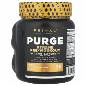 PrePrimal, Purge, Xtreme Pre-Workout, предтренировочный комплекс, PEG, 362 г (12,93 унции) в Москве - eco-herb.ru | фото