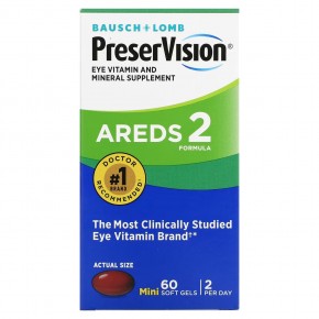PreserVision, AREDS 2 Formula, 60 мини-капсул - описание | фото