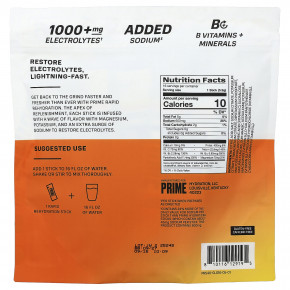 Prime Hydration, Rapid ReHydration, смесь для приготовления электролитического напитка, со вкусом апельсина, 16 стиков по 5,9 г (0,2 унции) в Москве - eco-herb.ru | фото