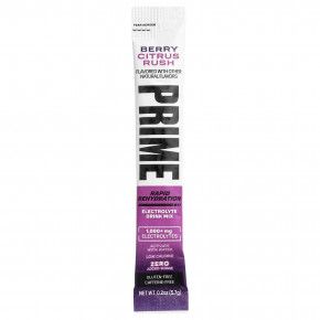 Prime Hydration, Rapid ReHydration, смесь для приготовления электролитического напитка, со вкусом ягод и цитрусовых, 16 стик-пакетов по 5,7 г (0,2 унции) в Москве - eco-herb.ru | фото