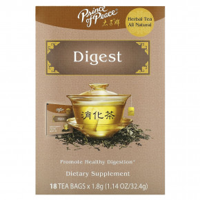 Prince of Peace, Herbal Tea, Digest, 18 чайных пакетиков, 32,4 г (1,14 унции) в Москве - eco-herb.ru | фото