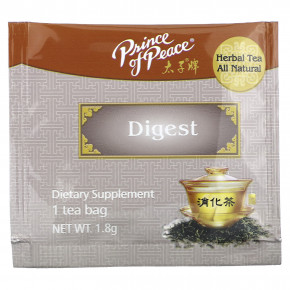 Prince of Peace, Herbal Tea, Digest, 18 чайных пакетиков, 32,4 г (1,14 унции) в Москве - eco-herb.ru | фото