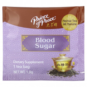 Prince of Peace, Herbal Tea, сахар в крови, 18 чайных пакетиков, 32,4 г (1,14 унции) в Москве - eco-herb.ru | фото