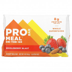 ProBar, Meal On the Go Bar, батончик со вкусом цельной ягоды, 12 батончиков по 85 г (3 унции) в Москве - eco-herb.ru | фото