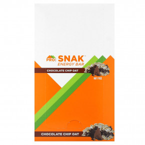 ProBar, Snak Energy Bar, овсяные хлопья с шоколадной крошкой, 12 батончиков по 45 г (1,6 унции) - описание | фото