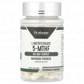 Probase Nutrition, L-метилфолат 5-МТГФ, 15 мг, 60 капсул в Москве - eco-herb.ru | изображение Probase Nutrition, L-метилфолат 5-МТГФ, 15 мг, 60 капсул в Москве - eco-herb.ru | фото