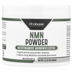 Probase Nutrition, NMN в порошке, 40 г (1,4 унции) - описание | фото