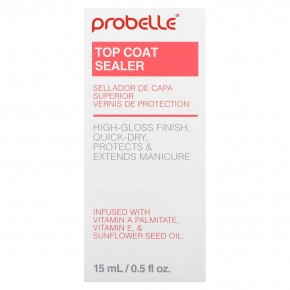 Probelle, Top Coat Sealer, 15 мл (0,5 жидк. унц.) в Москве - eco-herb.ru | фото