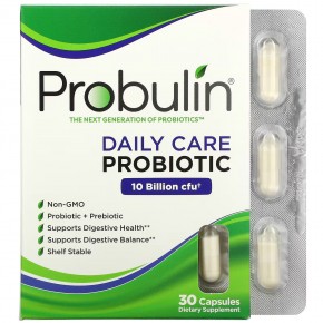 Probulin, Daily Care, пробиотик, 10 млрд КОЕ, 30 капсул в Москве - eco-herb.ru | фото