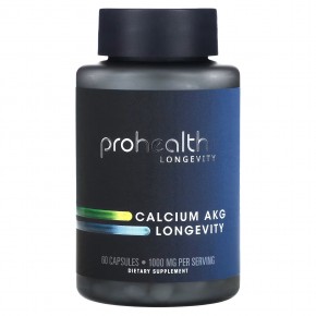 ProHealth Longevity, Calcium AKG Longevity, 1000 мг, 60 капсул в Москве - eco-herb.ru | фото