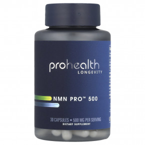 ProHealth Longevity, NMN Pro™ 500, 500 мг, 30 капсул - описание | фото