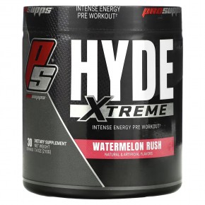 ProSupps, Hyde Xtreme, интенсивная энергия перед тренировкой, арбуз, 222 г (7,8 унции) в Москве - eco-herb.ru | фото