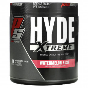 ProSupps, Hyde Xtreme, интенсивная энергия перед тренировкой, арбуз, 222 г (7,8 унции) - описание | фото