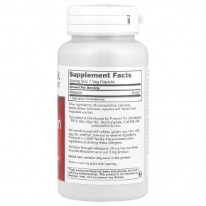 Protocol for Life Balance, мелатонин, 10 мг, 100 растительных капсул в Москве - eco-herb.ru | фото