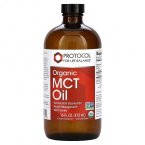 Protocol for Life Balance, Organic MCT Oil, 16 fl oz (473 ml) в Москве - eco-herb.ru | фото