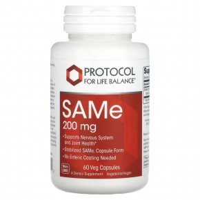 Protocol for Life Balance, SAMe , 200 mg, 60 Veg Capsules в Москве - eco-herb.ru | фото