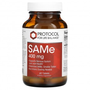 Protocol for Life Balance, SAMe, 400 mg, 60 Tablets в Москве - eco-herb.ru | фото