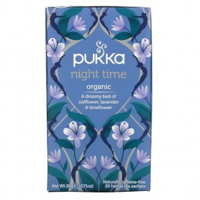 Pukka Herbs, органический травяной чай, для приема перед сном, без кофеина, 20 пакетиков, 20 г (0,71 унции) в Москве - eco-herb.ru | фото