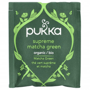 Pukka Herbs, Organic Green Tea, Supreme Matcha Green, 20 пакетиков, 30 г (1,05 унции) в Москве - eco-herb.ru | фото