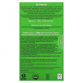 Pukka Herbs, Three Mint, без кофеина, 20 пакетиков травяного чая, 32 г (1,12 унции) в Москве - eco-herb.ru | фото