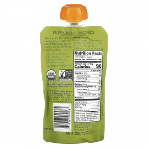 Pumpkin Tree Organics, Peter Rabbit Organics, органическое фруктовое и овощное пюре, банан, манго, брокколи и кудрявая капуста, 125 г (4,4 унции) в Москве - eco-herb.ru | фото