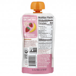 Pumpkin Tree Organics, Peter Rabbit™ Organics, органическое фруктовое пюре, овсяные хлопья и семена, банан и клубника, 113 г (4 унции) в Москве - eco-herb.ru | фото