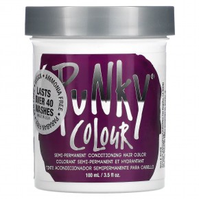 Punky Colour, Полуперманентная кондиционирующая краска для волос, пурпурный, 3,5 жидких унции (100 мл) - описание