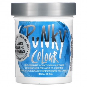 Punky Colour, Полустойкая кондиционирующая краска для волос, голубой, 100 мл (3,5 жидк. Унции) - описание